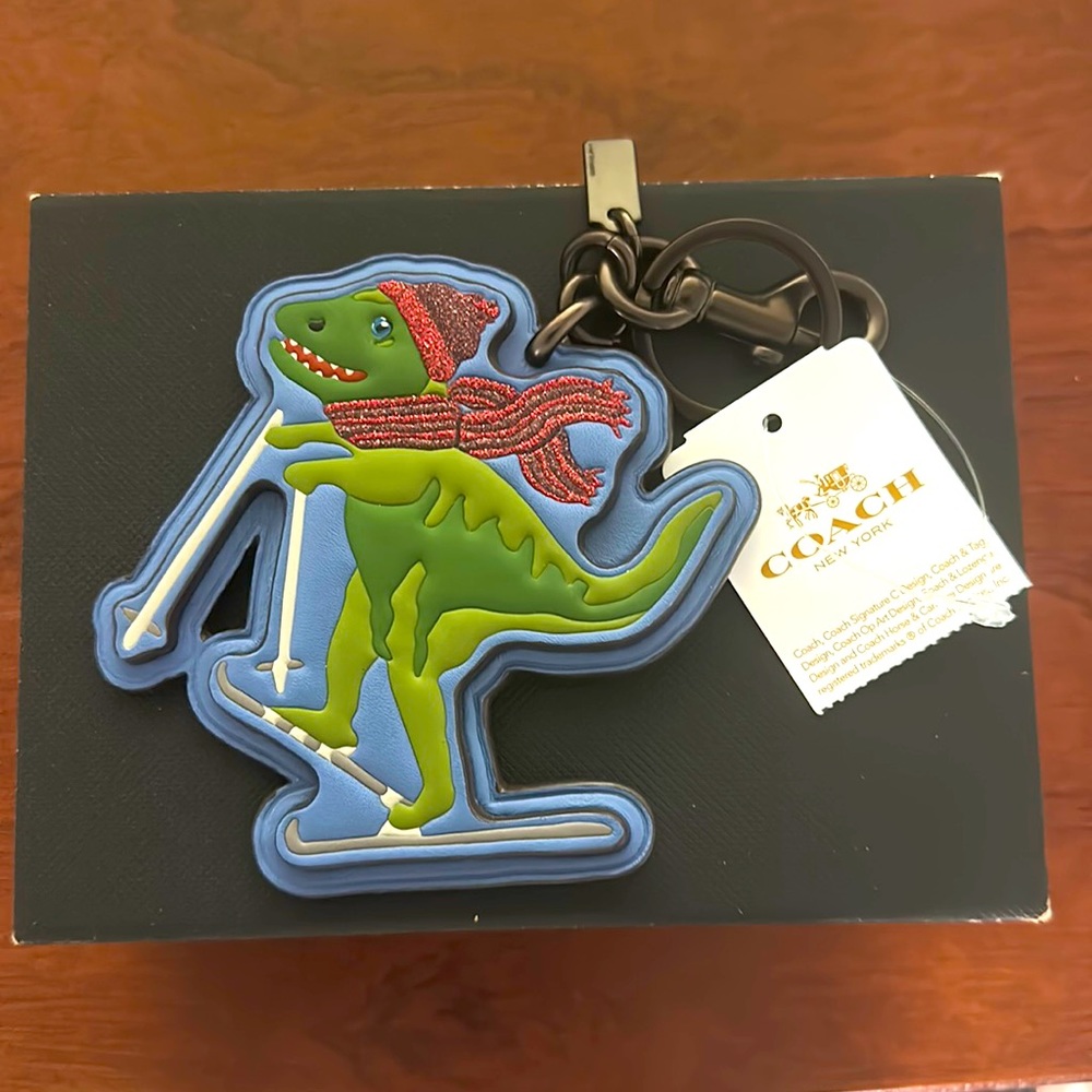 COACH Rexy Winter Skiing Keychain